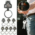 thumbnail image 7 of Vintage Letter Keychain Western Initial Key Clip with Belt Clip, Personalized Cowboy Key Holder Pocket for Pocket/Purse, 7 of 7