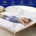 Crayan 3 Inch Memory Foam Mattress Topper Twin Size, Mattress Pad for