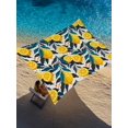 thumbnail image 2 of Sun Shade Sail 8'x10' Yellow Lemon Rectangle Sun Shade Sails Canopy Waterproof Summer Fruit Blue Leaves Outdoor Sunshades Sand UV Block Cover Shades Cloth for Patio Backyard Garden Deck Porch Lawn, 2 of 9