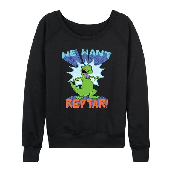 Rugrats - We Want Reptar - Women's Lightweight French Terry Long Sleeve Shirt