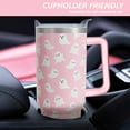 thumbnail image 5 of 40 Oz Tumbler with Handle and Straw, Cute Stainless Steel Double Walled Vacuum Insulated Cup, Holiday Gifts for Women Girls, 5 of 7