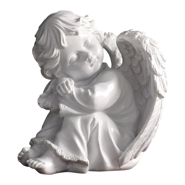 Ltdhehe Sculpture d'Ange de Conte de Fées, Ornement de Bibliothèque en Résine, Statue de Fille, Salon, Décoration de Maison, Artisanat