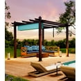 thumbnail image 6 of Riedhoff 10x10 Ft Aluminum Pergola, Outdoor Metal Pergola with Adjustable Canopy,Blue, 6 of 7
