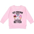 thumbnail image 2 of Inktastic Ice Cream Makes Everything Better Toddler Sweatshirt, 2 of 4