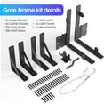 Anti Sag Gate Kit with SelfLocking Gate Latch HeavyDuty Gate Frame Hardware Adjustable Bracket
