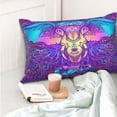 thumbnail image 6 of Kll Elephant In Tribal Style Pillow Covers Envelope Closure,Super Soft And Cozy Fuzzy Fleece Pillow Case Cover 16"X24", 6 of 9