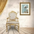 thumbnail image 3 of Cartissi 14x18 Gold Ornate Wood Framed with Double Matting Museum Art Print Titled - Naive Floral Silhouette III, 3 of 4