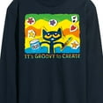 thumbnail image 3 of Pete The Cat - Groovy To Create - Men's Long Sleeve T-Shirt, 3 of 6