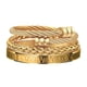thumbnail image 5 of Brazalete Jumpingount para hombre ajustable dorado Type2 NO2, 5 of 6