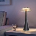thumbnail image 1 of Rechargeable Designer Table Lamp Touch-sensitive Led Table Lamp - Dimmable Titanium Usb Bedside Lamp 3w Cordless Desk Lamp With Battery And Shade For, 1 of 5