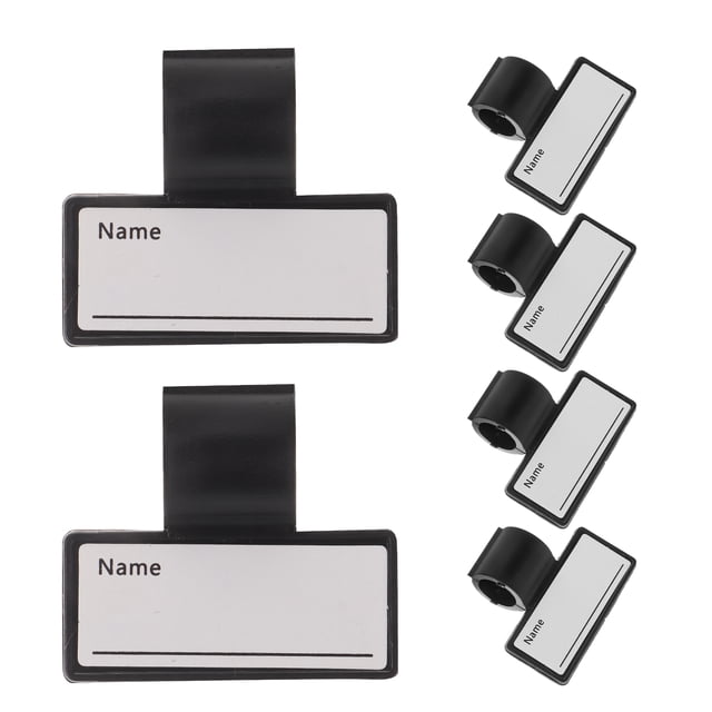 Miangastore 6Pcs Stethoscope Name Labels Double-side Name Tags Hand-held Identification Tags