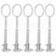 thumbnail image 1 of GOOHOCHY Anillos de llave de regla de 5 piezas mochila colgante de calibración pequeña adorna cadena de llave de metal, 1 of 8