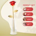 thumbnail image 2 of KAKOWELY juego de flores de cristal para San Valentín que nunca se marchitan, regalo de flores de cristal con soporte para jarrón, 2 of 5