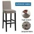 thumbnail image 3 of Stretch Pub Chair Slipcover,Set of 2/4/6 Height Bar Stool Cover Counter Stool Slipcover Universal Removable Washable Non-slip Jacquard Chair Protector for Cafe Kitchen Restaurant-6 Pcs-camel, 3 of 6