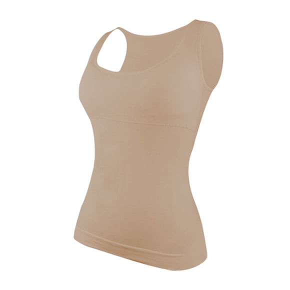 Sonducket Chaleco adelgazante para mujer, para ejercicio, Fitness, Jogging, entrenamiento, soporte de pecho, Tops, ropa deportiva mezclada de Camisetas sin mangas Color de piel METRO