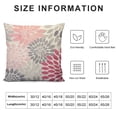 thumbnail image 5 of GOSMITH  Pink Gray Dahlia Flower Throw Pillow Cover Circle Dots Floral Beautiful Classic Modern Petal Pillow Case Decorative Men Women Boy Girl Room Cushion Cover for Home Couch Bed, 5 of 5