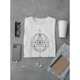 thumbnail image 3 of Magic Eye Tantric Symbol T-Shirt Men -Image by Shutterstock, Male x-Large, 3 of 4