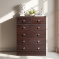 thumbnail image 2 of GZXS 6 Drawer Dresser for Bedroom, Modern Chest of Drawers for Closet, Entryway, Living Room, Brown, 2 of 10