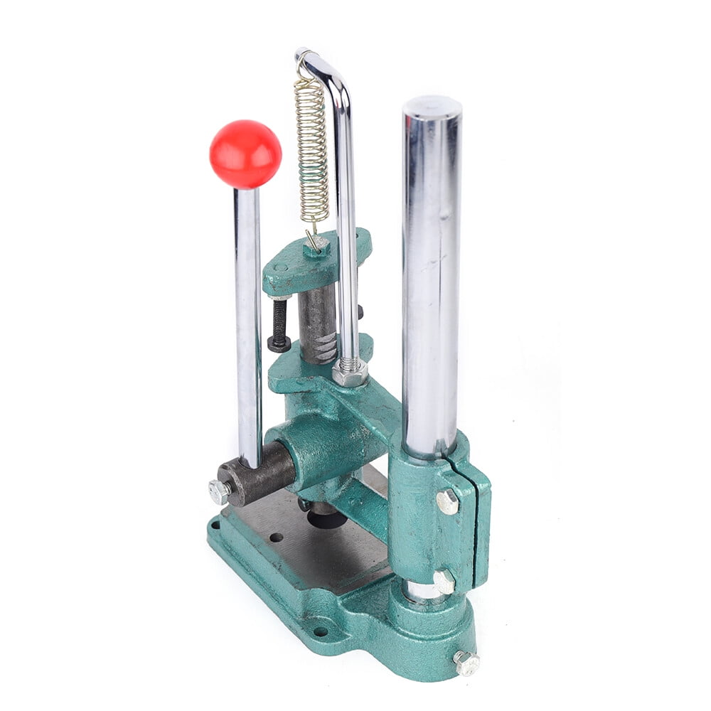 Leather Hole Puncher Hand Punch Machine Manual Embossing Imprinting Adjustable Height Press Tool Punching Force 352.74lbs 4.72*8.46*13.78in for Making Wallets, Handbags, Belts