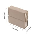 thumbnail image 2 of Foldable Storage Box for Bedding, Cloth Storage Organizer with Zipper Window, Box for Sheets Quilt Covers Organization (1Pcs) Beige, 2 of 5