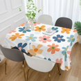 thumbnail image 2 of Yayeee Tablecloths 60" x 60" Rectangle Wrinkle Resistant Party Table Cover, Colorful Flowers, 2 of 8
