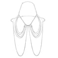 thumbnail image 4 of Cadena del pecho Hugo Mujeres bor Rhinestone arnés cristal, 4 of 6