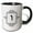 Black/White, variant on 3drose, Vav Hebrew Alphabet Monogram for Letter O, U or V Black Ivrit Initial, 11oz Magic Transforming Mug