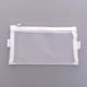 thumbnail image 2 of Bolsa de malla de colores Txmfgh (2 unidades), multifuncional, con cremallera, para guardar papelería y cosméticos. Diseño transparente para fácil identificación (blanco y negro)., 2 of 3