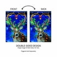 thumbnail image 5 of Evergreen Santa's Reindeer Lustre Garden Flag 12 x 18 Inches Indoor Outdoor Decor, 5 of 7