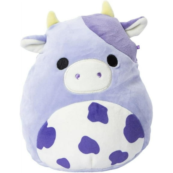 Squishmallows Official Kellytoys Plush 7.5 Inch Bubba the Purple Cow Ultimate Soft Plush Stuffed Toy