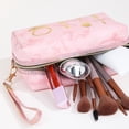 thumbnail image 4 of 1Pcs Portable Women Makeup Bag Cosmetic Bag Coin Pouch Storage Bag Grils Mini Lipstick Bag Small Bag Toiletry Bag Organizer Case (1HXB027), 4 of 7