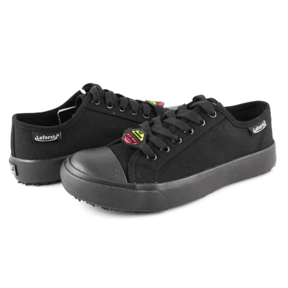 Laforst Chuck 3614 Chaussures pour Hommes Sunbrella Antidérapantes à Lacets Plates Noires 12