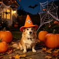 thumbnail image 3 of HWRETIE Adjustable Halloween Pet Hat Soft Comfortable Festival Headwear Elastic Strap Costume Accessory for Dogs and Cats Party Cosplay Photo Prop Decoration, 3 of 6