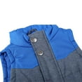 thumbnail image 4 of Bienzoe Kids Zip Quilted Sleeveless Warm Cotton Padded Puff Vest Blue 2, 4 of 11