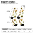 thumbnail image 2 of Logiee Kawaii Mexican Avocado Print Adult Socks for Men & Women,Calf Socks, Ankle Socks,Boots Socks,Breathable Casual Sock,Unisex Crew Socks, 2 of 6