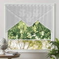 thumbnail image 6 of Taotanxi White Sheer Swag Valance, Country Style Tassel Embroidered Kitchen Curtains Valance, Light Filtering Decorative Tier Curtain for Bathroom, 72" x 40", 6 of 6