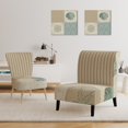 thumbnail image 3 of Designart "Beach Treasures Collage I" Upholstered Traditional Accent Chair - Arm Chair, 3 of 5