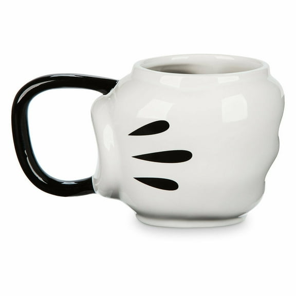 Disney Store Mickey Mouse Glove Sculptured Ceramic Coffee Cup Mug 20oz