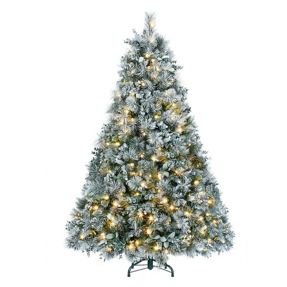 4 ft. Pre-Lit LED Full Spruce Artificial Christmas Tree with 150 Twinkling Warm White Lights