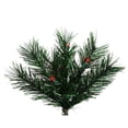 thumbnail image 2 of 36" Pre-lit Midnight Green Pine Christmas Tinsel Wreath - Red Dura Lights, 2 of 3