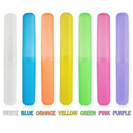 Akrobin Yellow Case - CUH Travel Portable Toothbrush Box Storage Traveling Plastic Case Holder for Home Protector Box