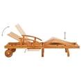 thumbnail image 4 of Reposera de jardín Casafoyer con mesa y cojín de madera de acacia, 4 of 5