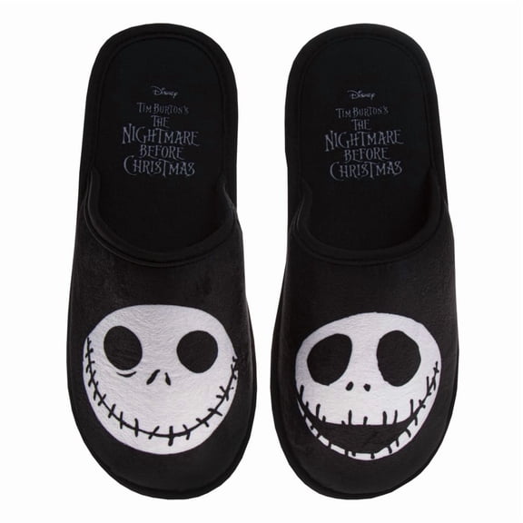 Disney The Nightmare Before Christmas Women’S Slip On Slippers, Black, Size: 506