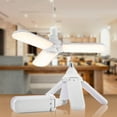 thumbnail image 4 of HEVIRGO Folding LED Garage Light Bulb Fan Shape Ceiling 30-60W Home Shop Workshop Lamp, 4 of 10