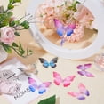 thumbnail image 4 of 1 Box Butterfly Charms Organza Butterfly Decorations Multi-Layered Rhinestone Butterflies Wing Charm Fabric Light Weight Wings Charm for Jewelry Making Charms Wedding Craft Home Decoration, 4 of 9