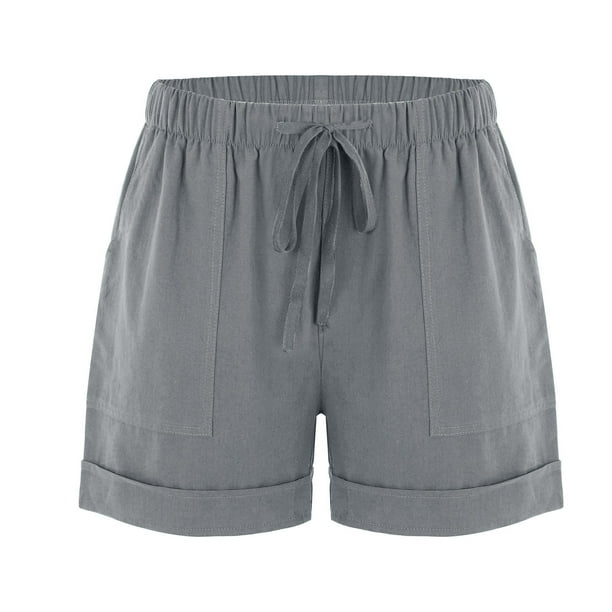 ショートパンツ SPORTMAX Women Shorts Burmudas 2512131011001 GREY Shorts Women Ladies Cotton High Waist Casual Pocketed Loose