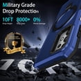 thumbnail image 2 of JTCASES for Samsung Galaxy A13 5G Case, Lens Protective Frame Foldable Rotating Bracket 2-layer Anti-fall Shockproof Anti-scratch Rugged Shell for Samsung Galaxy A13 5G, Royalblue, 2 of 9