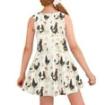 thumbnail image 2 of CLOHOMIN Chicken Tank Dress for Teen Girls 11-12 Years Old Comfy One Piece Sundress Sleeveless Flare Dress Kids Round Neck Flared Dress Special Occasion Dresses, 2 of 6