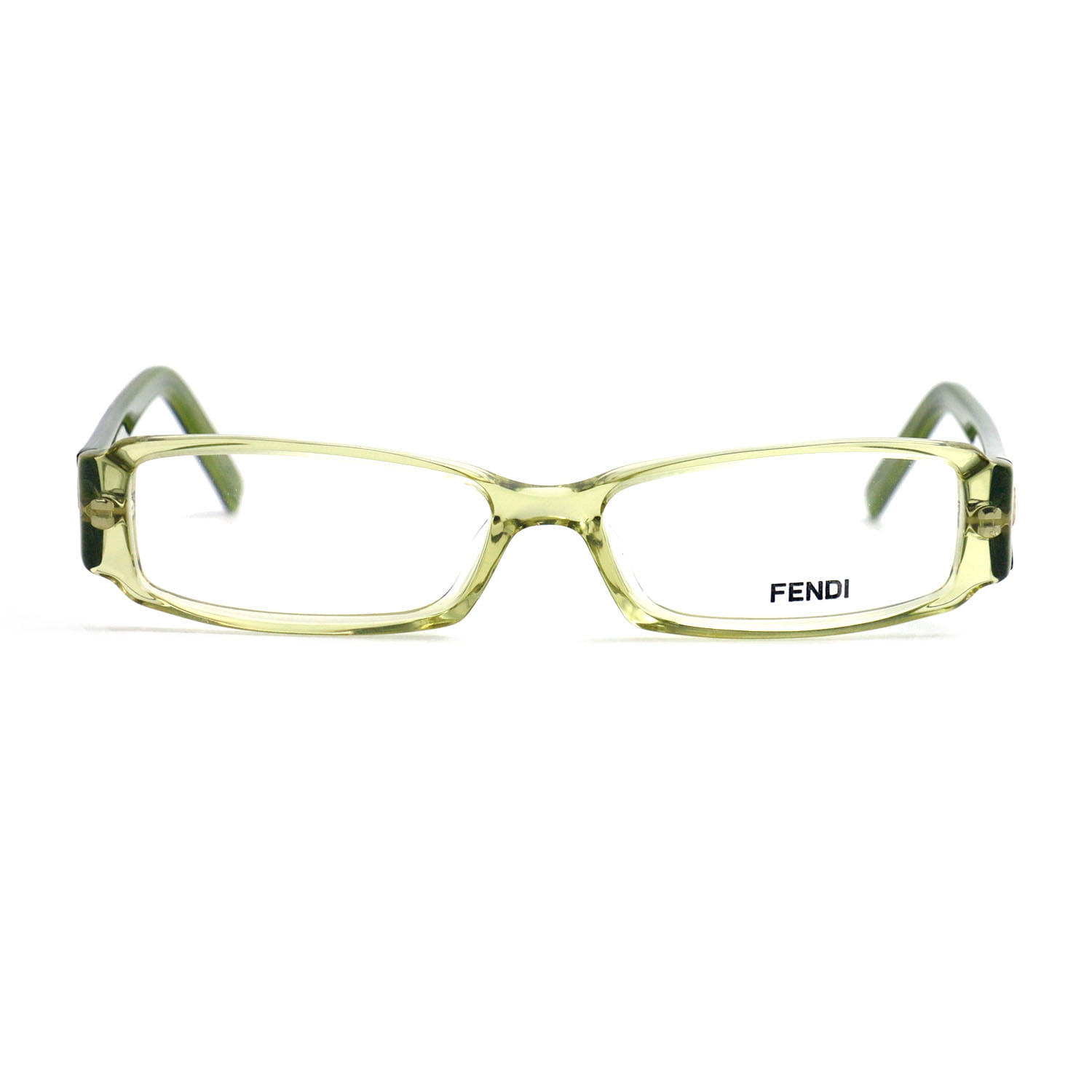 Fendi Eyeglasses Womens Clear Green Frames Rectangle 50 14 Fendi Eyeglasses Womens Clear Green Frames Rectangle 50 14