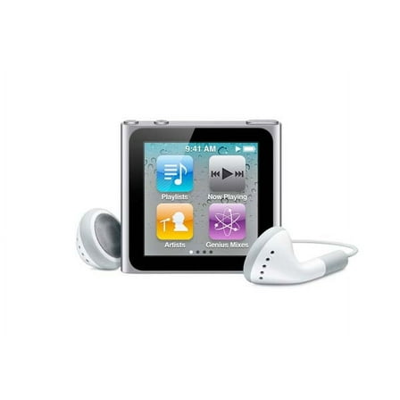 Pre-Owned Apple iPod Nano 6th Generation 8GB, Silver,